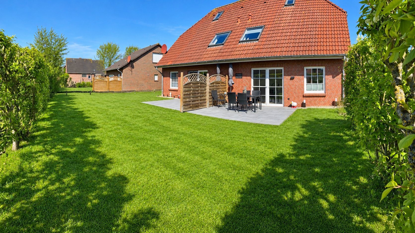 Garten und Terrasse der Friesenbude