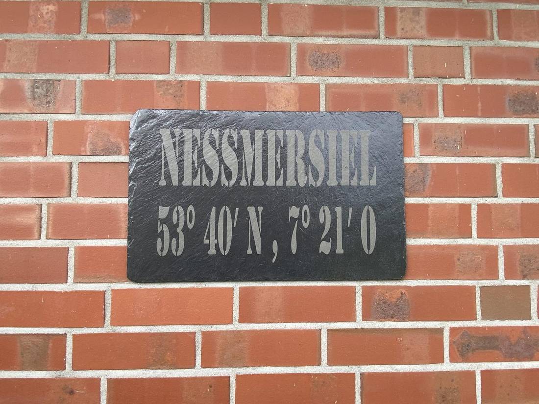 Neßmersiel-Koordinaten am Haus